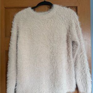 Cozy light pink Fuzzy Sweater